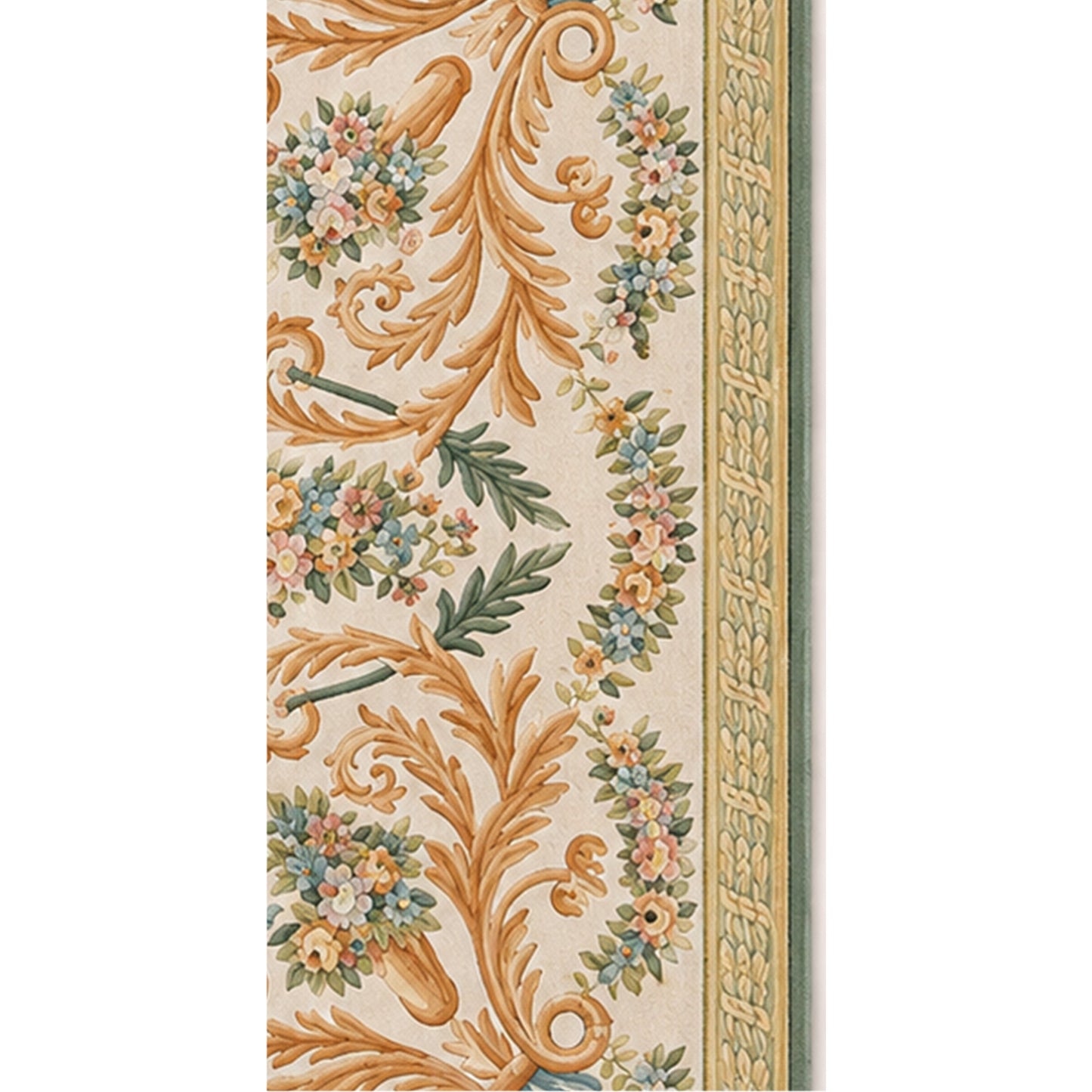 RENAISSANCE SAVONNERIE S-140 IVORY / GREEN 8'11" X 12'1"