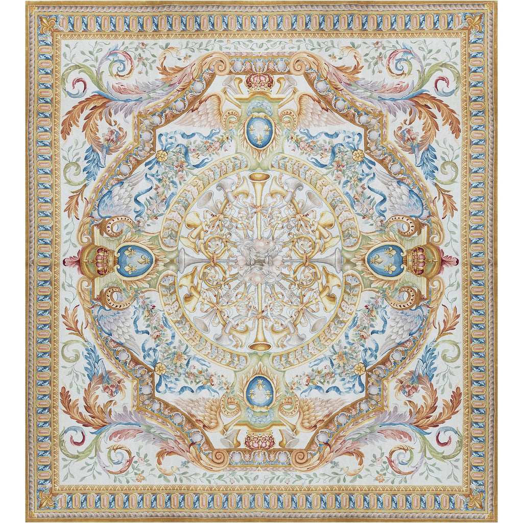 RENAISSANCE SAVONNERIE S194I IVORY / GOLD 11'1" X 12'