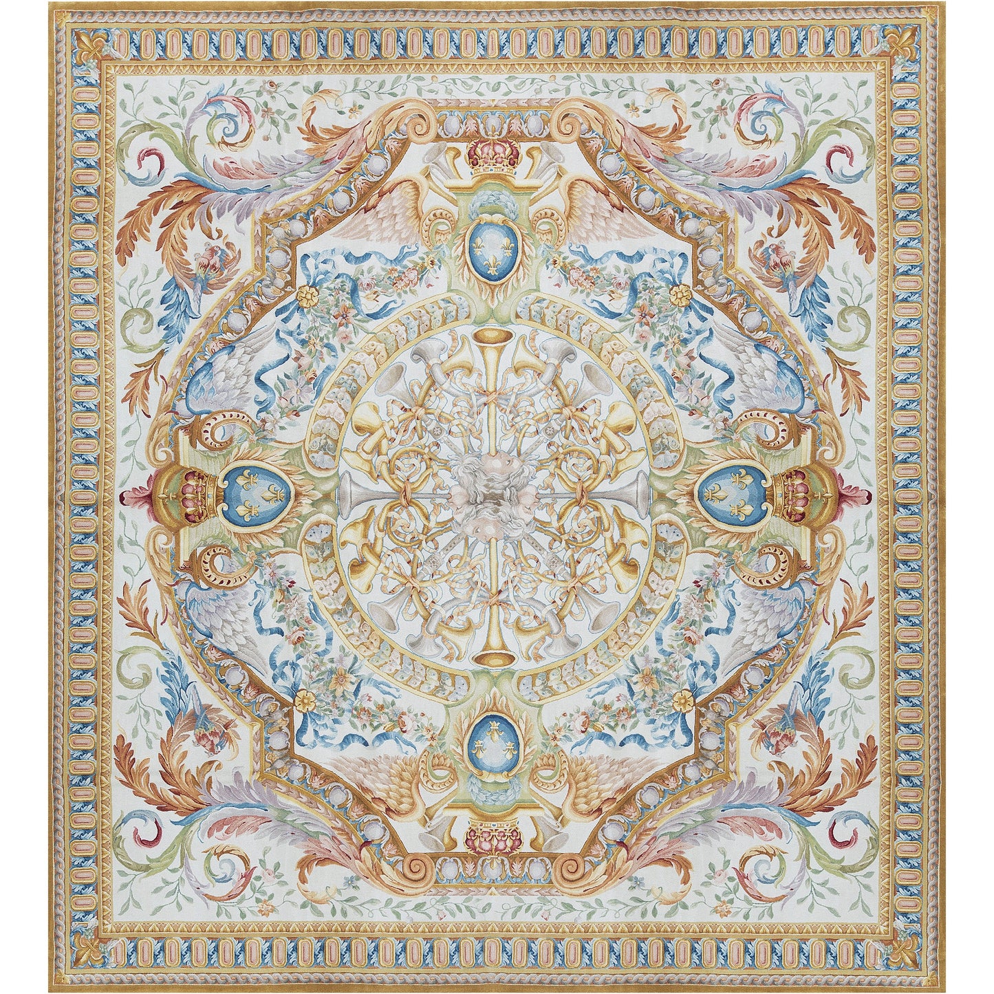 RENAISSANCE SAVONNERIE S194I IVORY / GOLD 11'1" X 12'