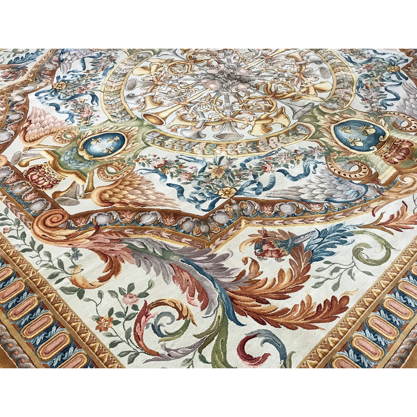 RENAISSANCE SAVONNERIE S194I IVORY / GOLD 11'1" X 12'