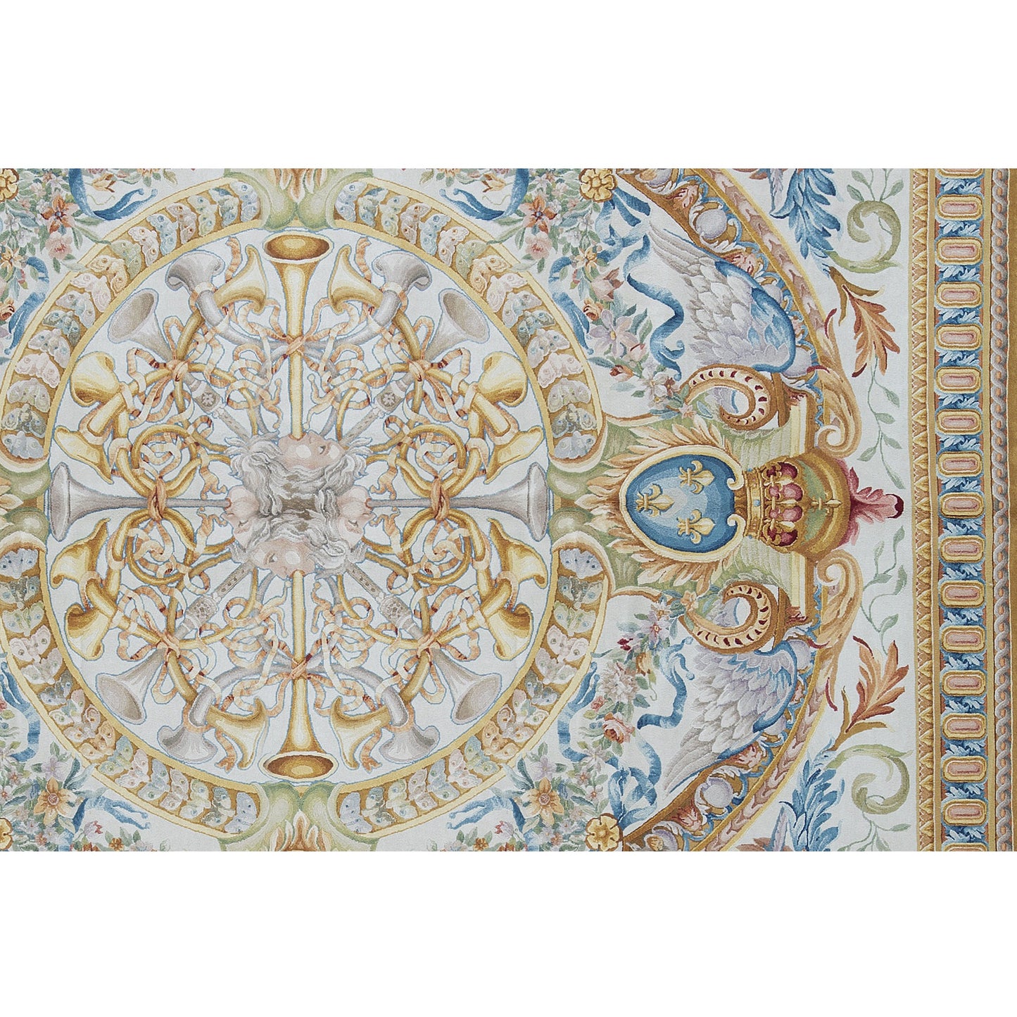 RENAISSANCE SAVONNERIE S194I IVORY / GOLD 11'1" X 12'