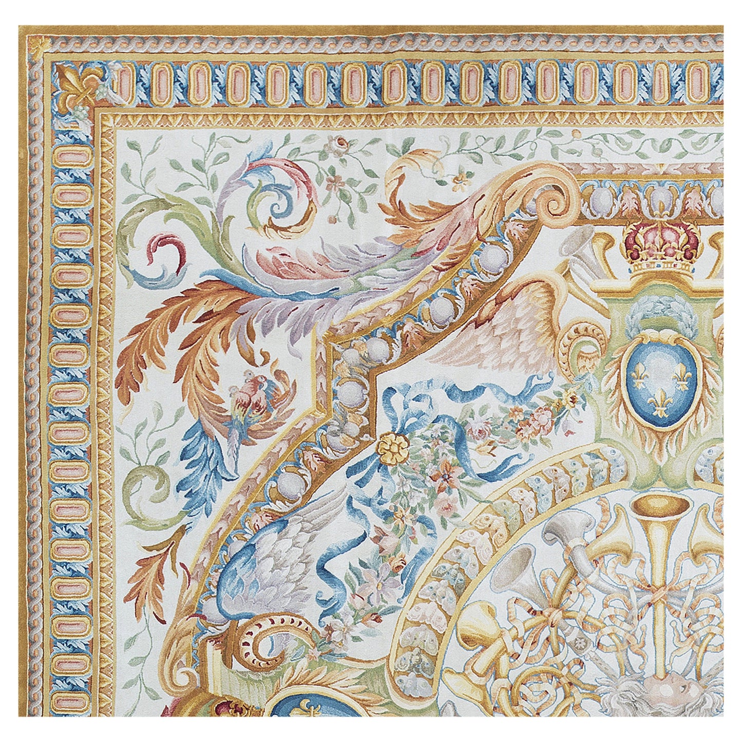 RENAISSANCE SAVONNERIE S194I IVORY / GOLD 11'1" X 12'