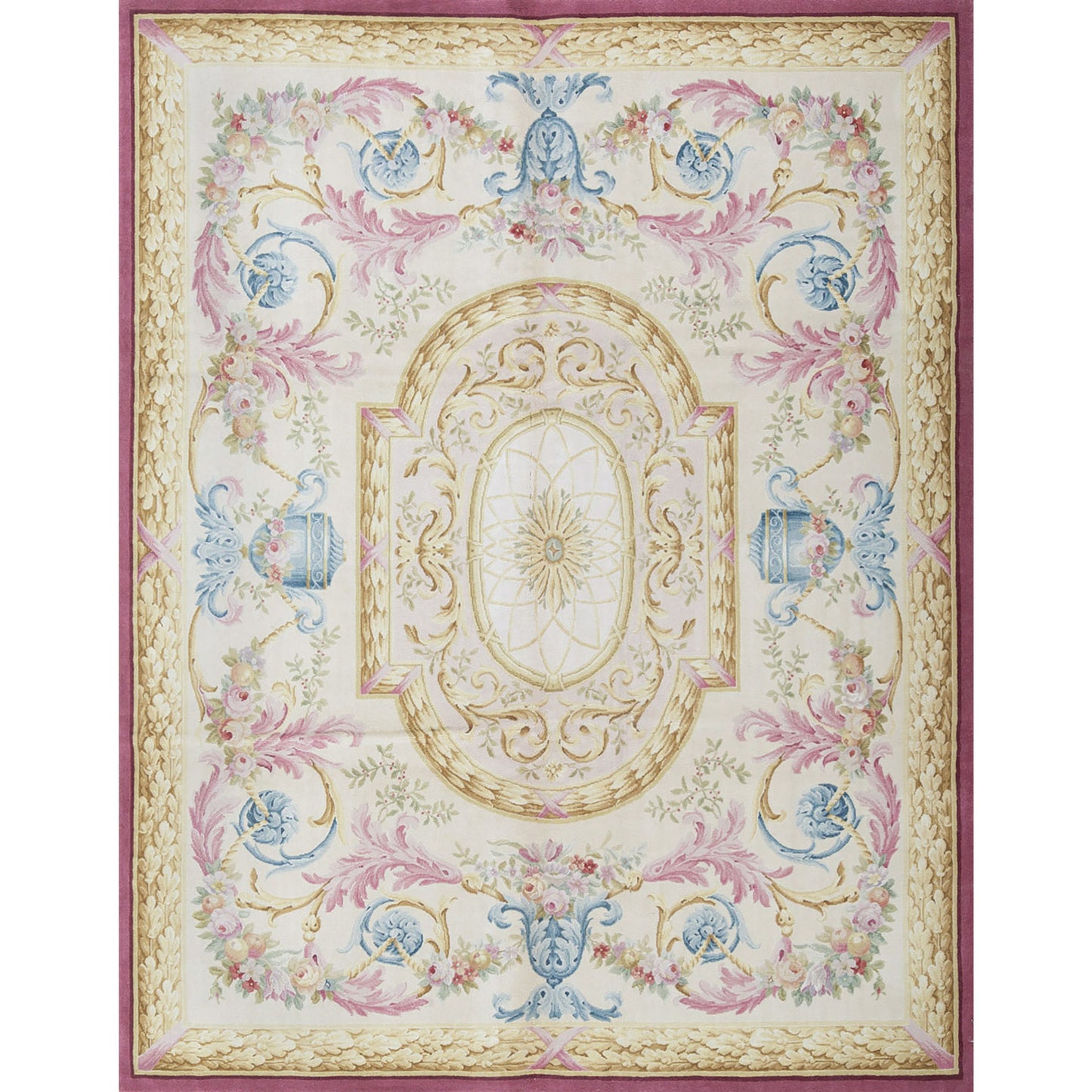 RENAISSANCE SAVONNERIE S-11R ROSE / IVORY 7'11" X 10'