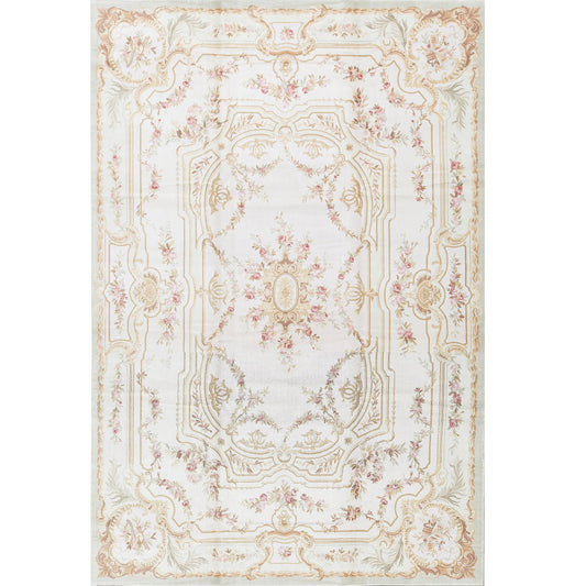 RENAISSANCE SAVONNERIE S109G IVORY / GREEN 10'11" X 16'