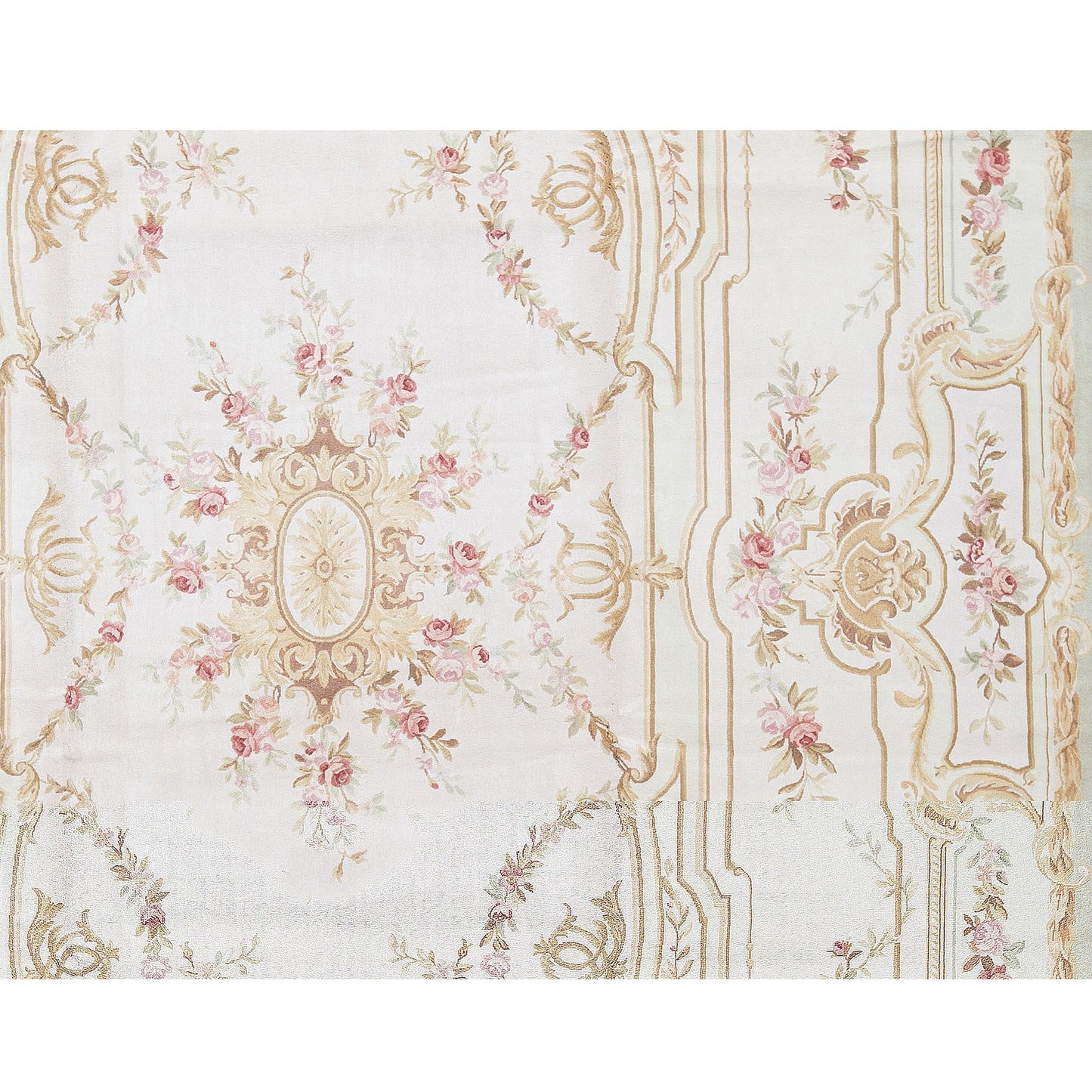 RENAISSANCE SAVONNERIE S109G IVORY / GREEN 10'11" X 16'