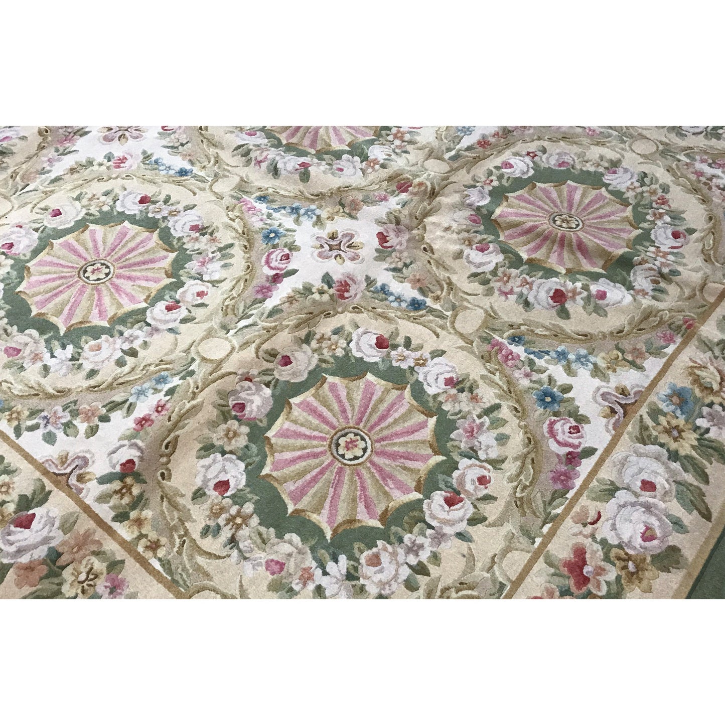 RENAISSANCE SAVONNERIE S-158 GOLD / GREEN 9' X 12'1"