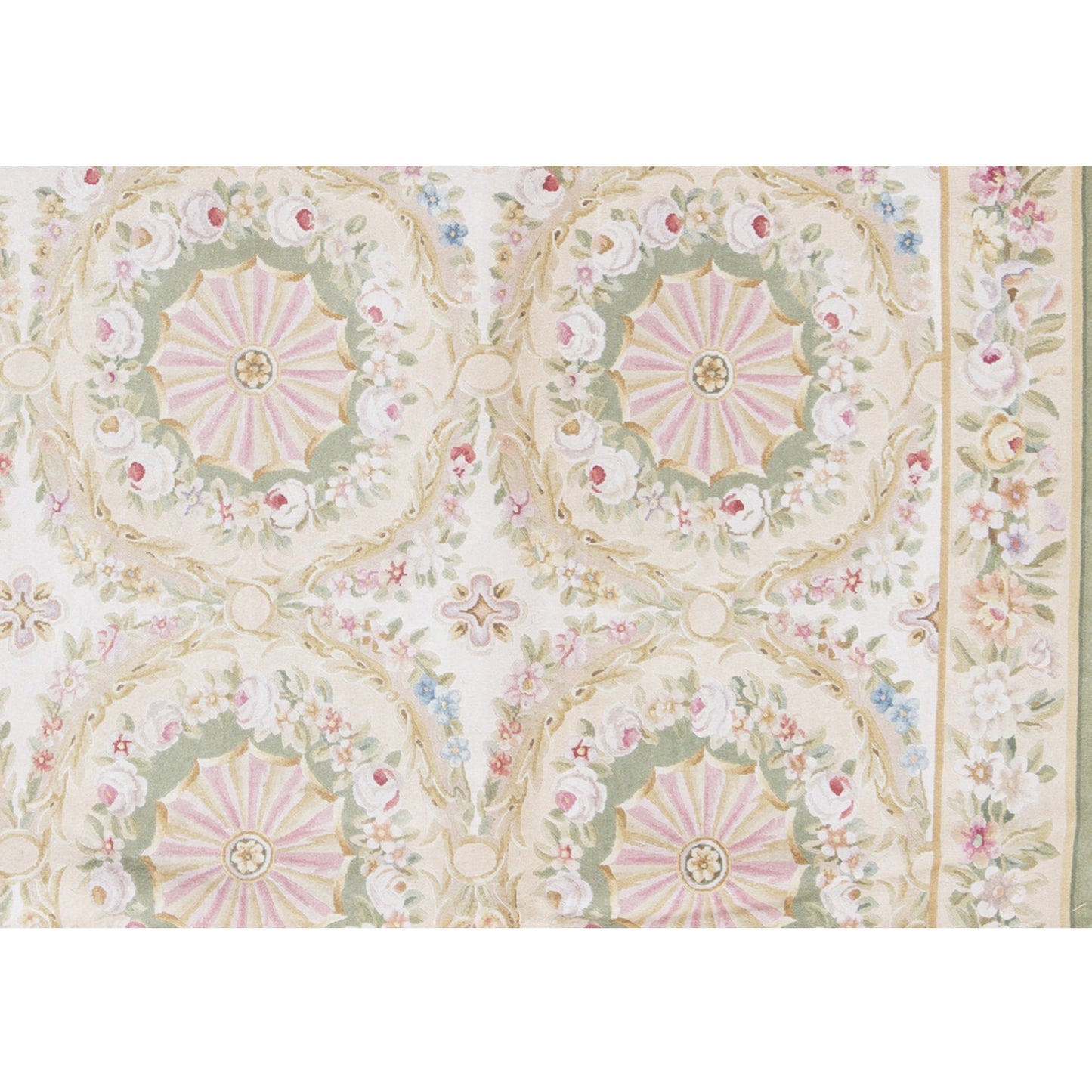 RENAISSANCE SAVONNERIE S-158 GOLD / GREEN 9' X 12'1"