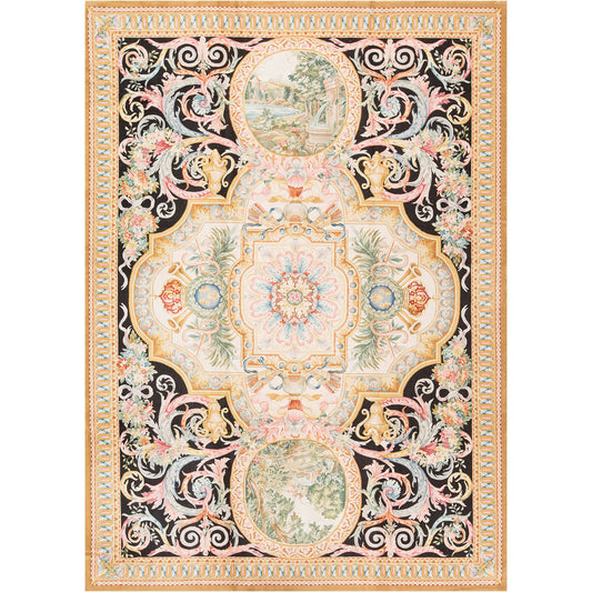 RENAISSANCE SAVONNERIE S190B BROWN / GOLD 10' X 14'