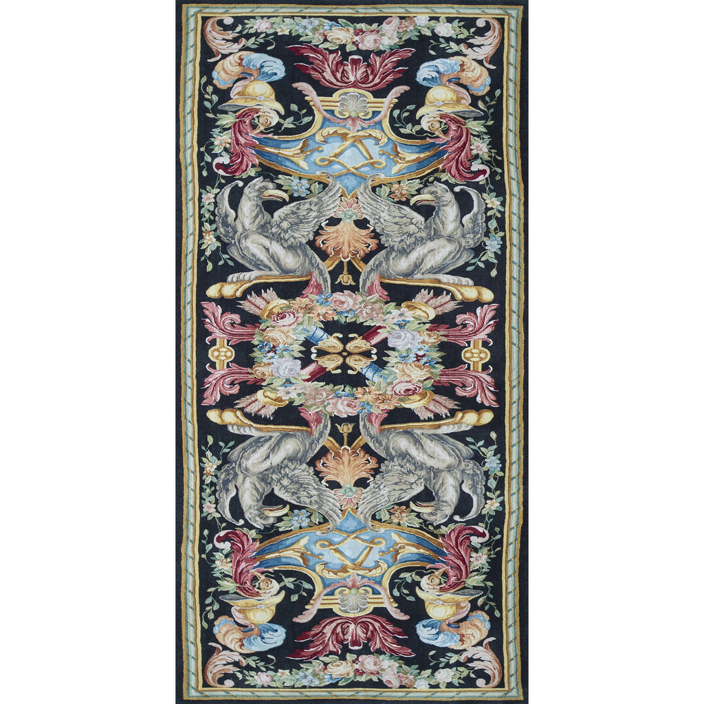 RENAISSANCE SAVONNERIE S118B BLACK / MULTI 10' X 20'