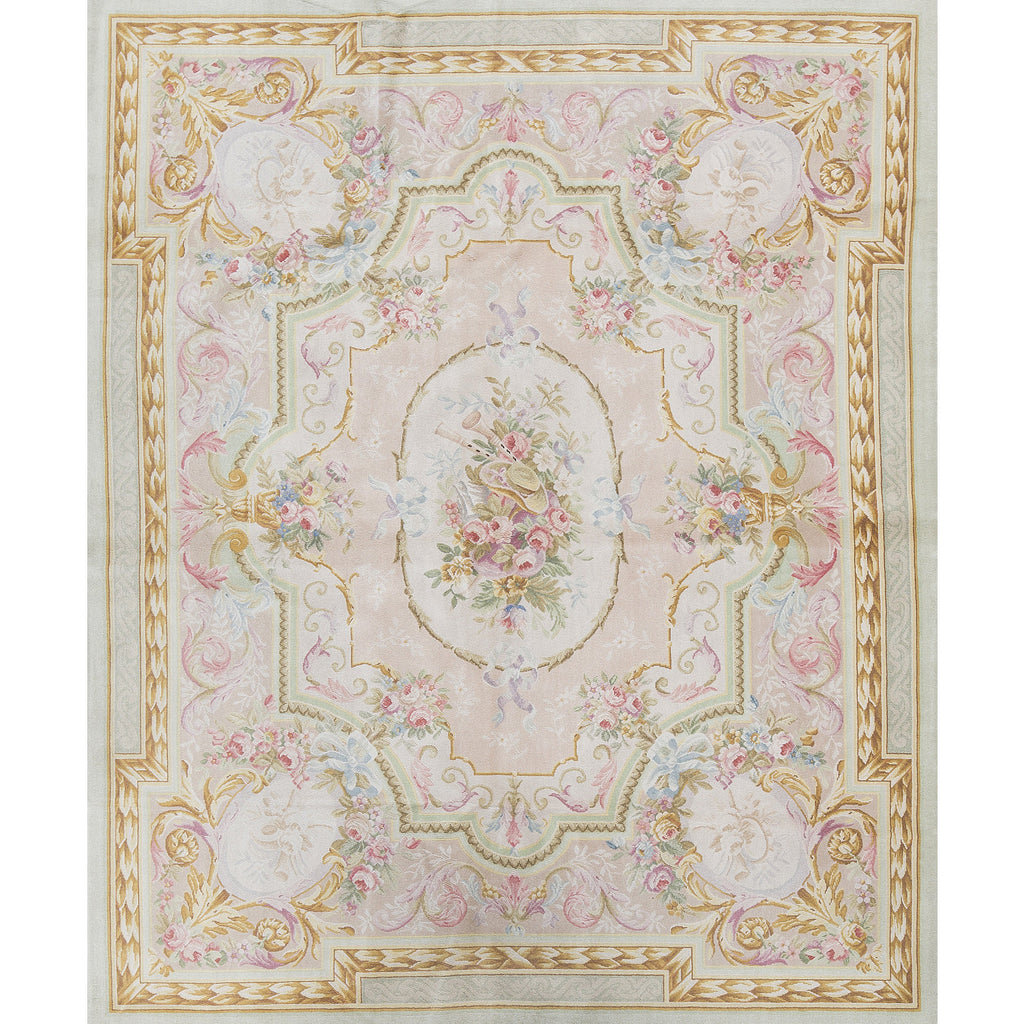 RENAISSANCE SAVONNERIE S-3-G BEIGE / GREEN 8'3" X 10'1"