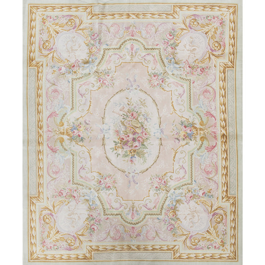 RENAISSANCE SAVONNERIE S-3-G BEIGE / GREEN 8'3" X 10'1"