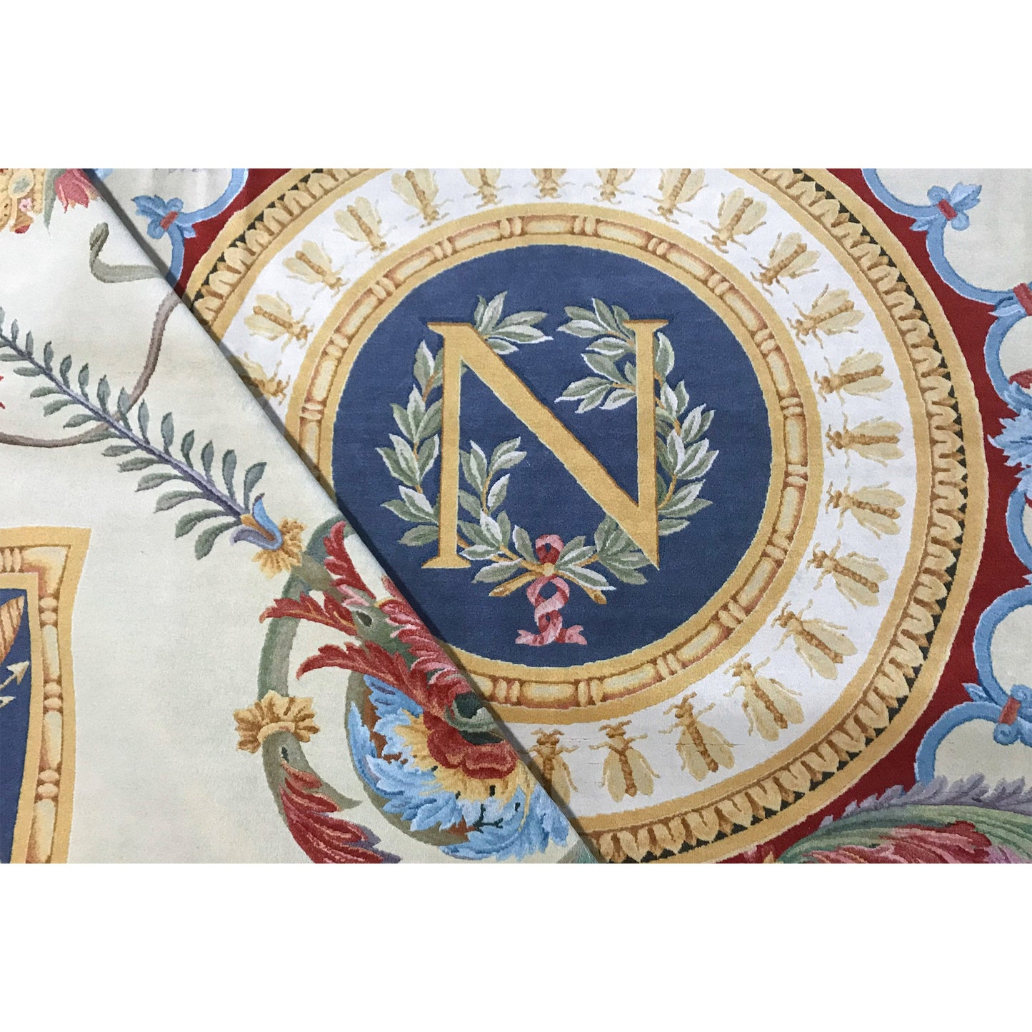 RENAISSANCE SAVONNERIE S-184 BEIGE / BLUE 10' X 14'