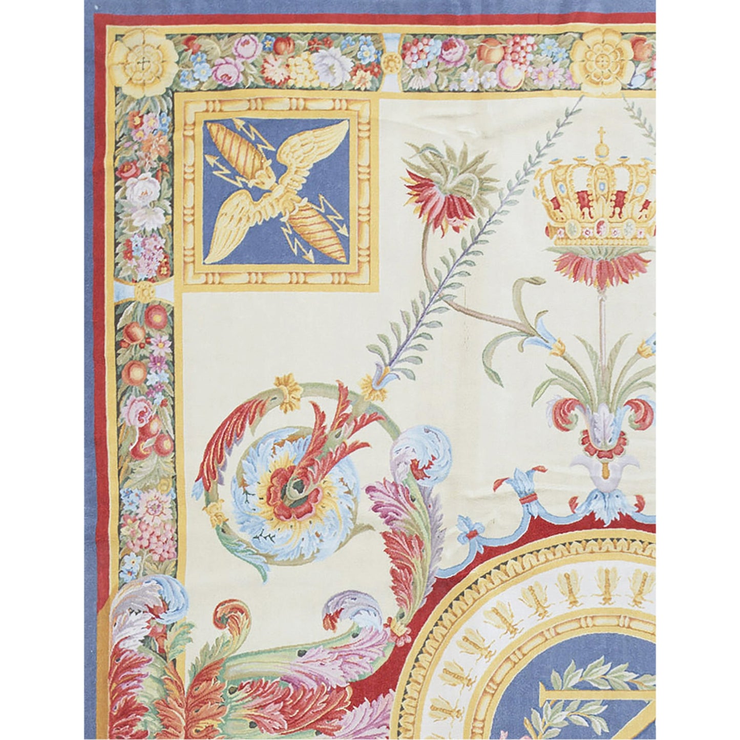RENAISSANCE SAVONNERIE S-184 BEIGE / BLUE 10' X 14'