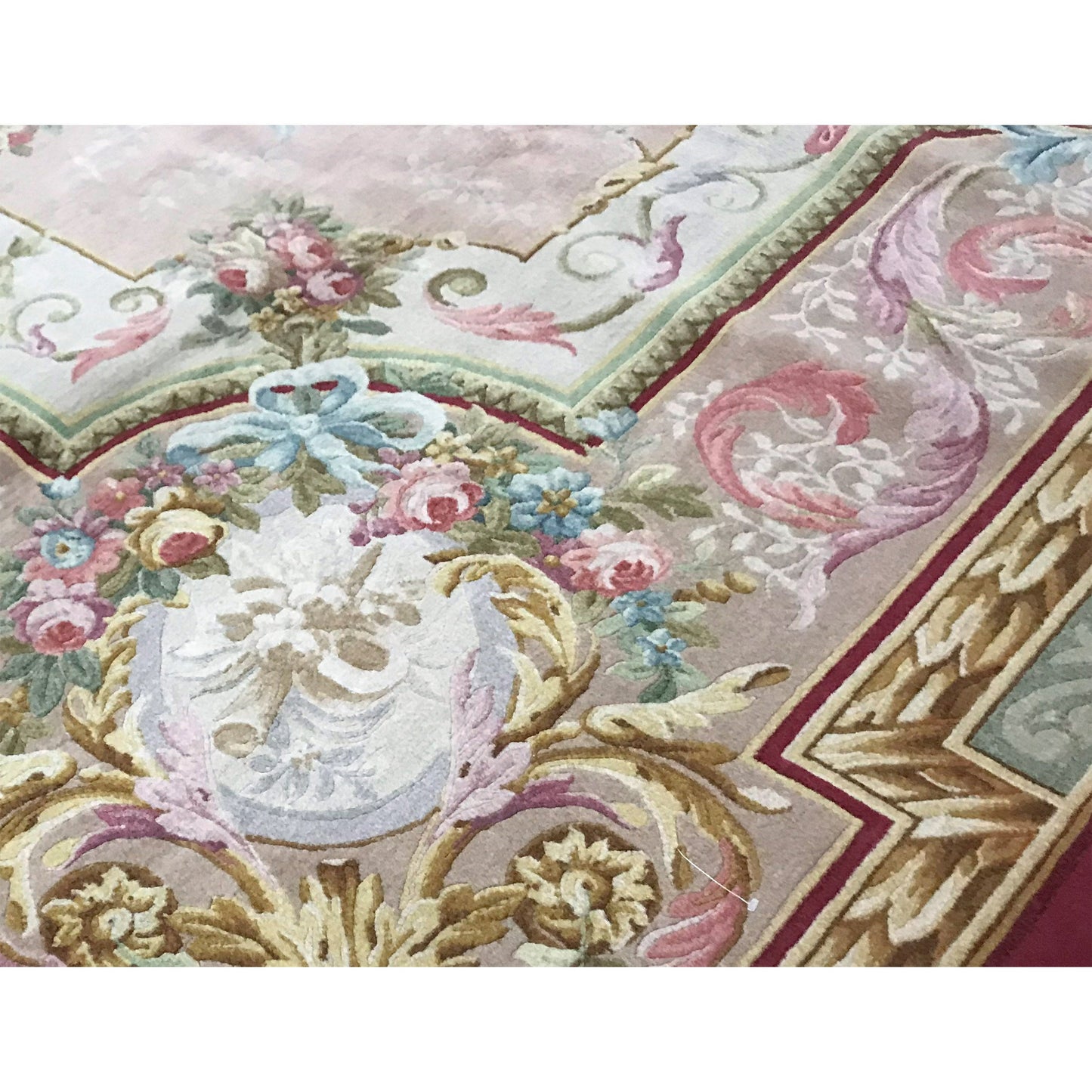 RENAISSANCE SAVONNERIE S3--- BEIGE / ROSE 7'9" X 11'9"