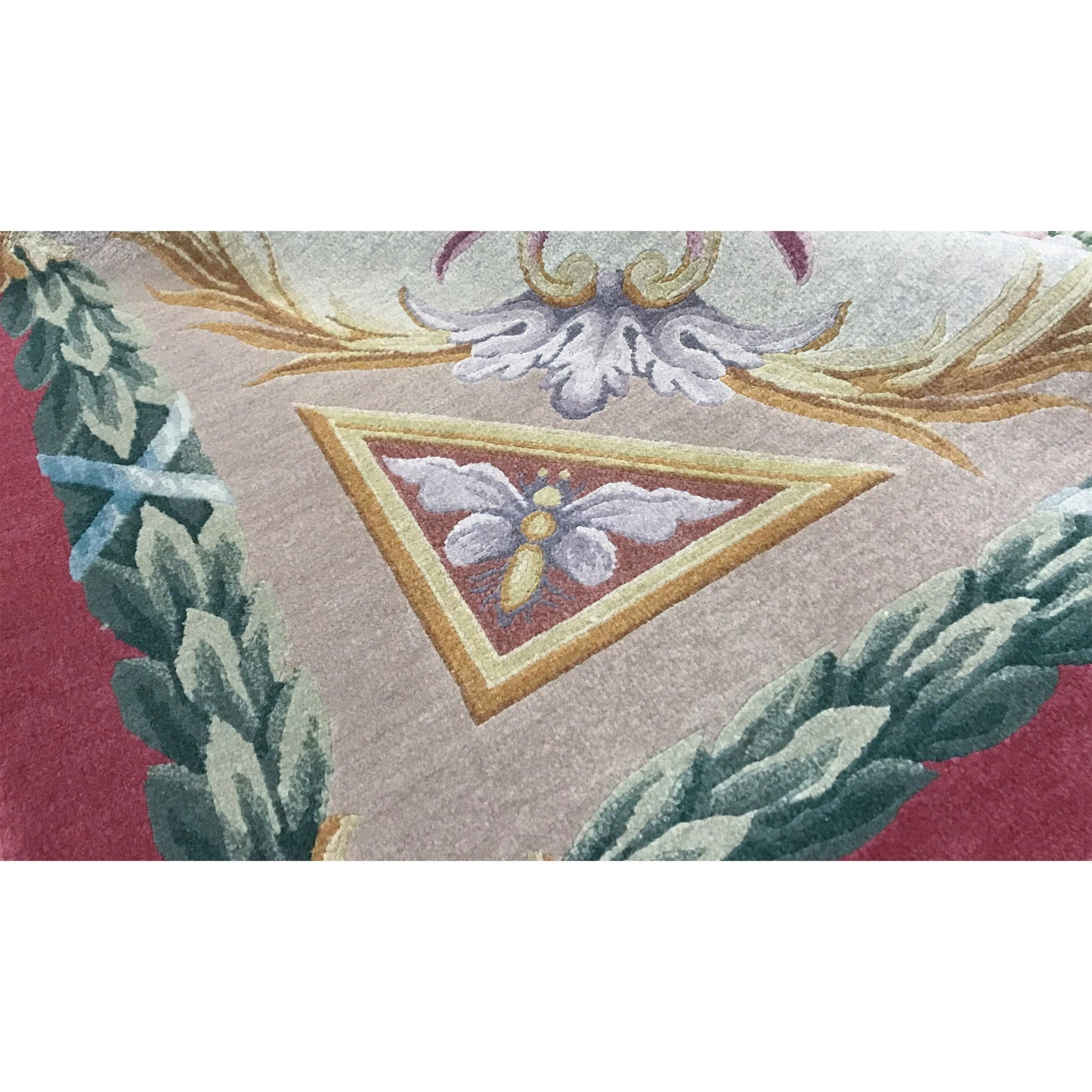 RENAISSANCE SAVONNERIE S7--- BEIGE / ROSE 10'1" X 14'2"