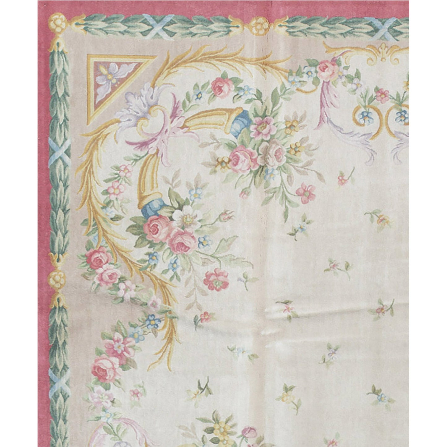 RENAISSANCE SAVONNERIE S7--- BEIGE / ROSE 10'1" X 14'2"