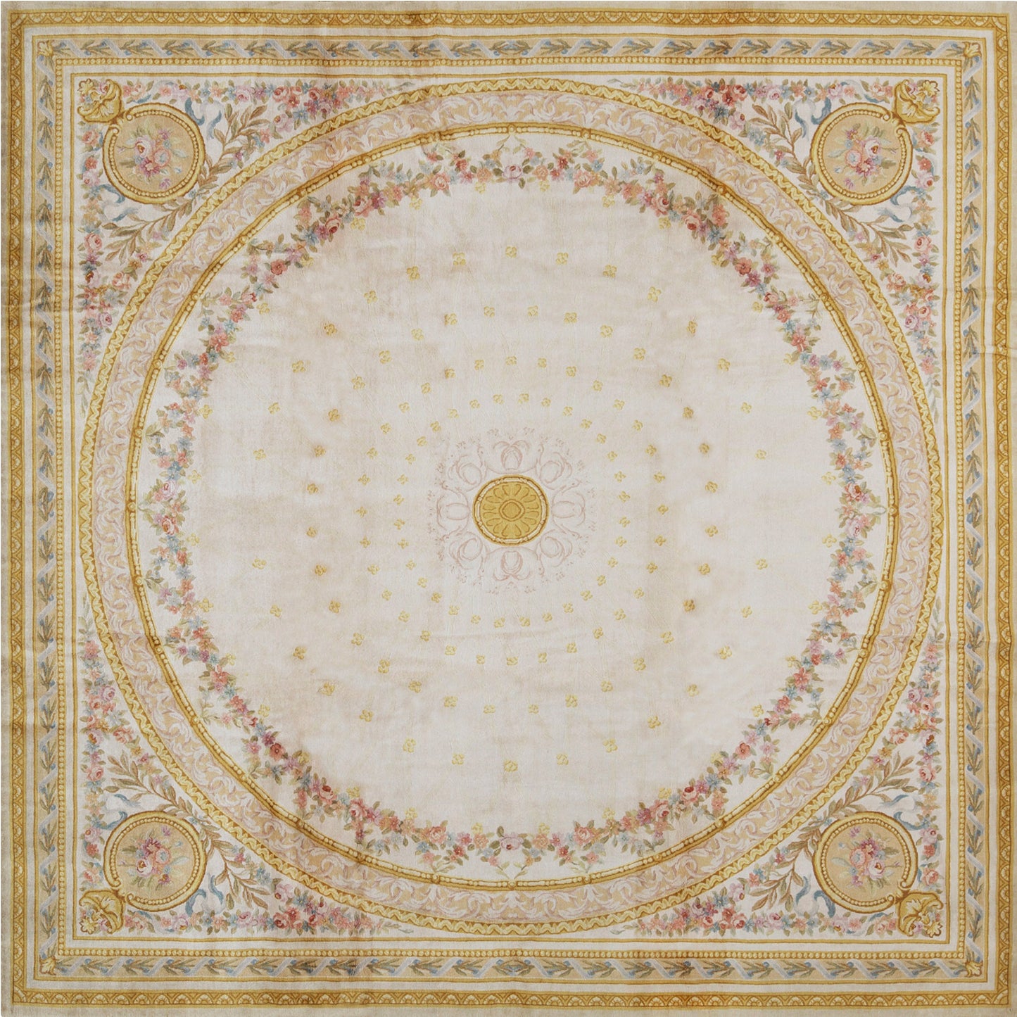RENAISSANCE SAVONNERIE S-144 IVORY / BEIGE 10' X 10'