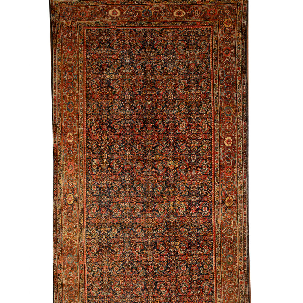 ANTIQUE FARAHAN ROSE / NAVY 8'5" X 20'4"