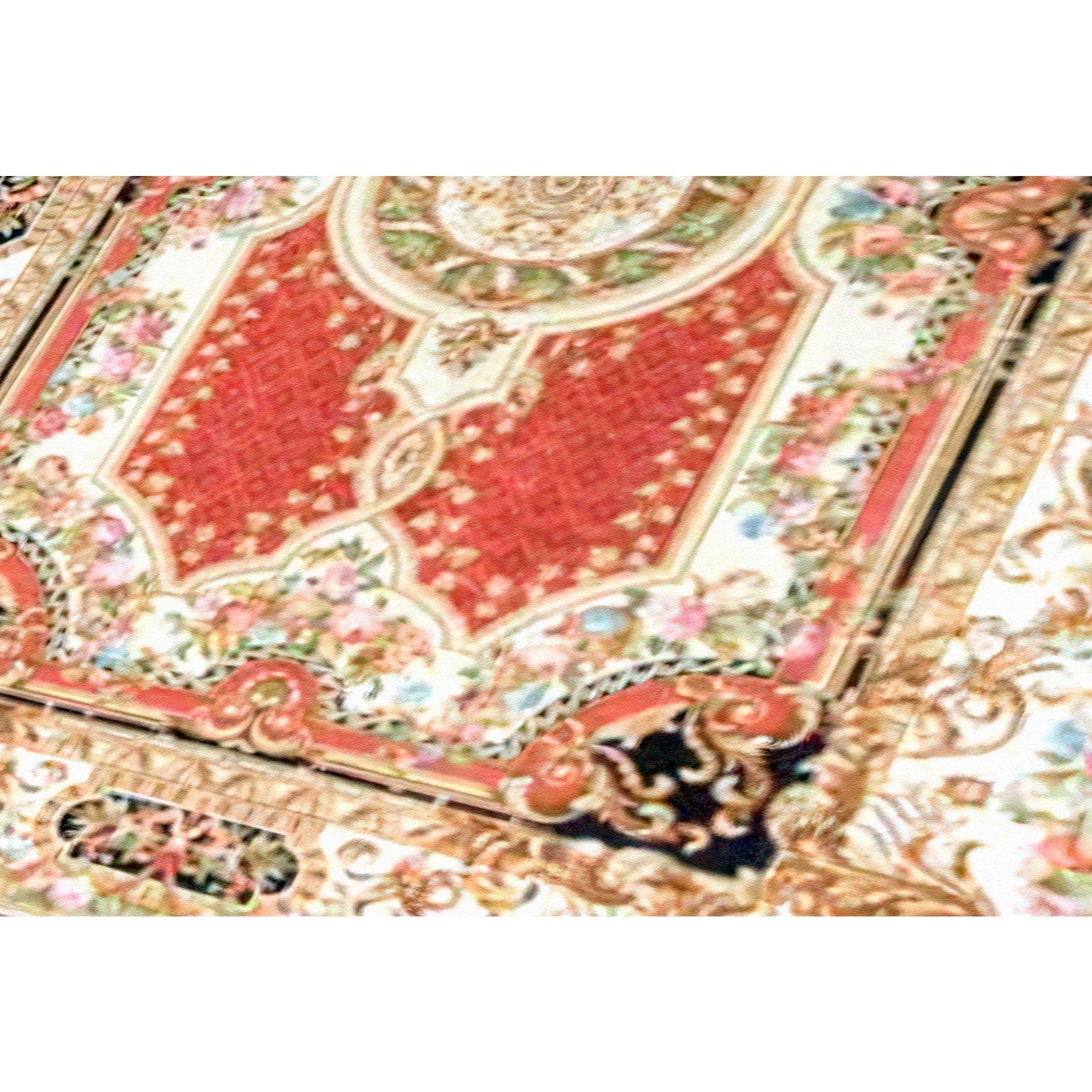 RENAISSANCE SAVONNERIE S-91B RED / IVORY 12' X 18'1"