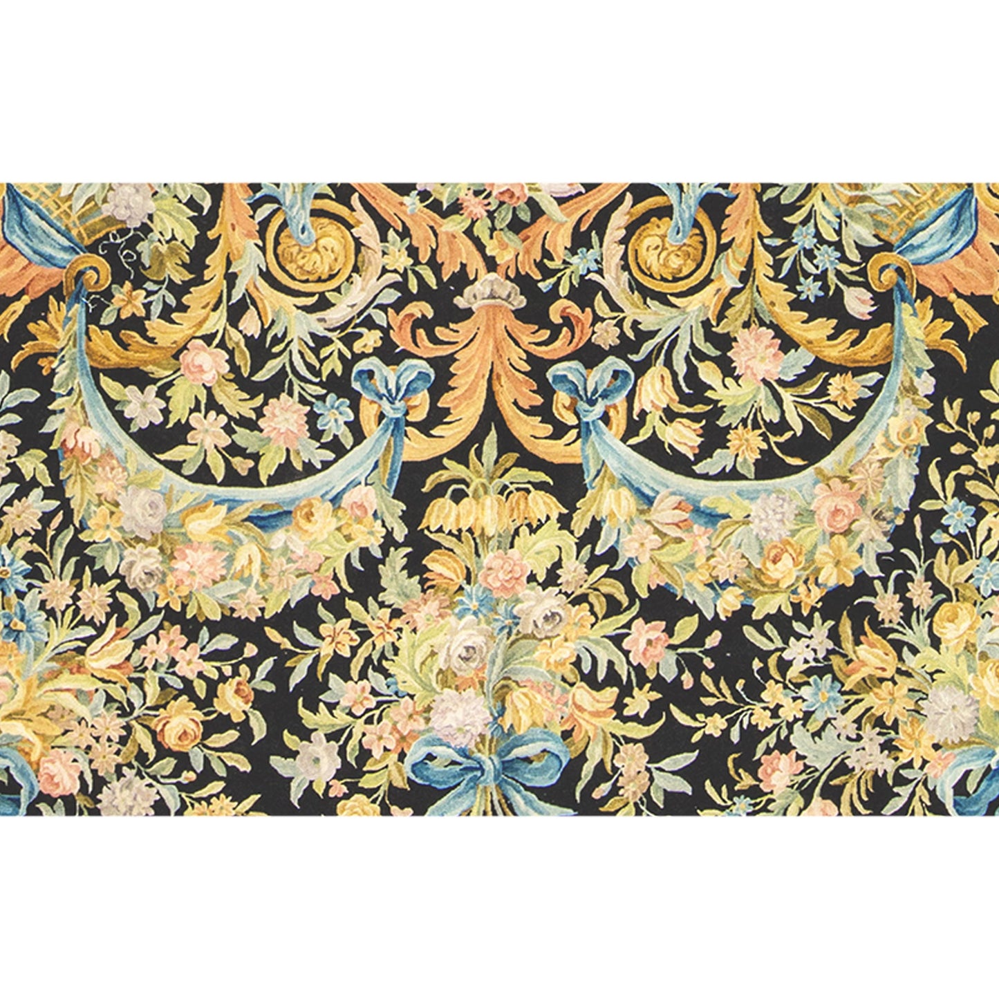 RENAISSANCE SAVONNERIE S193B BLACK / GOLD 12' X 18'2"