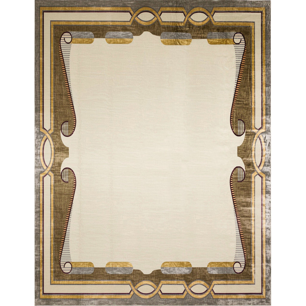TIBETAN WOOL & SILK TIBET IVORY / CREAM 14'1" X 22'7"