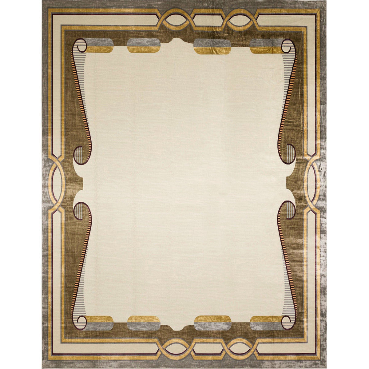 TIBETAN WOOL & SILK TIBET IVORY / CREAM 14'1" X 22'7"