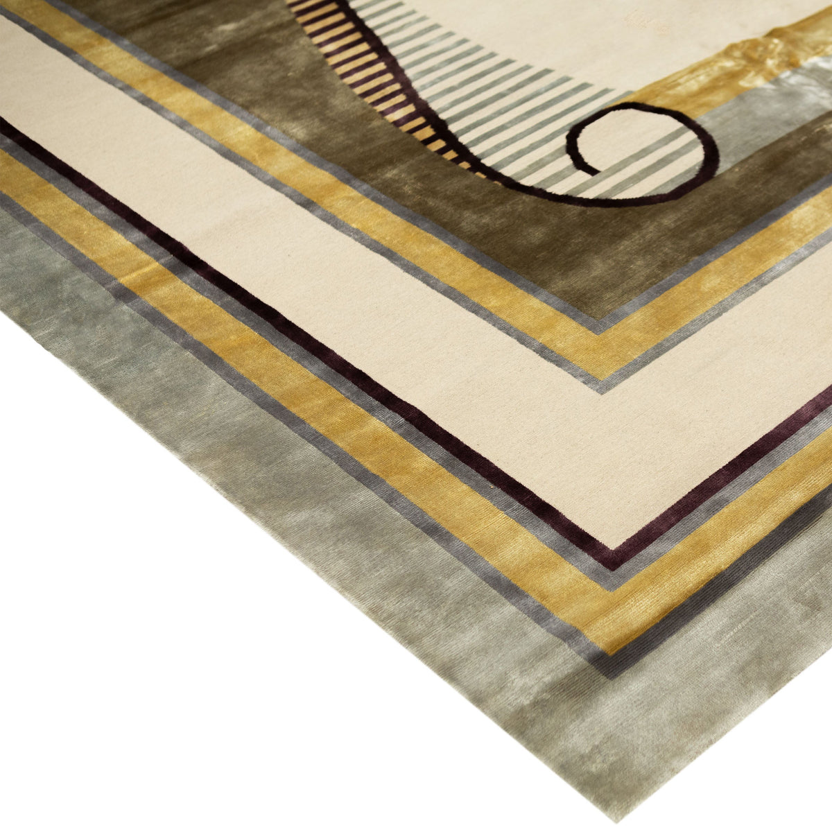 TIBETAN WOOL & SILK TIBET IVORY / CREAM 14'1" X 22'7"