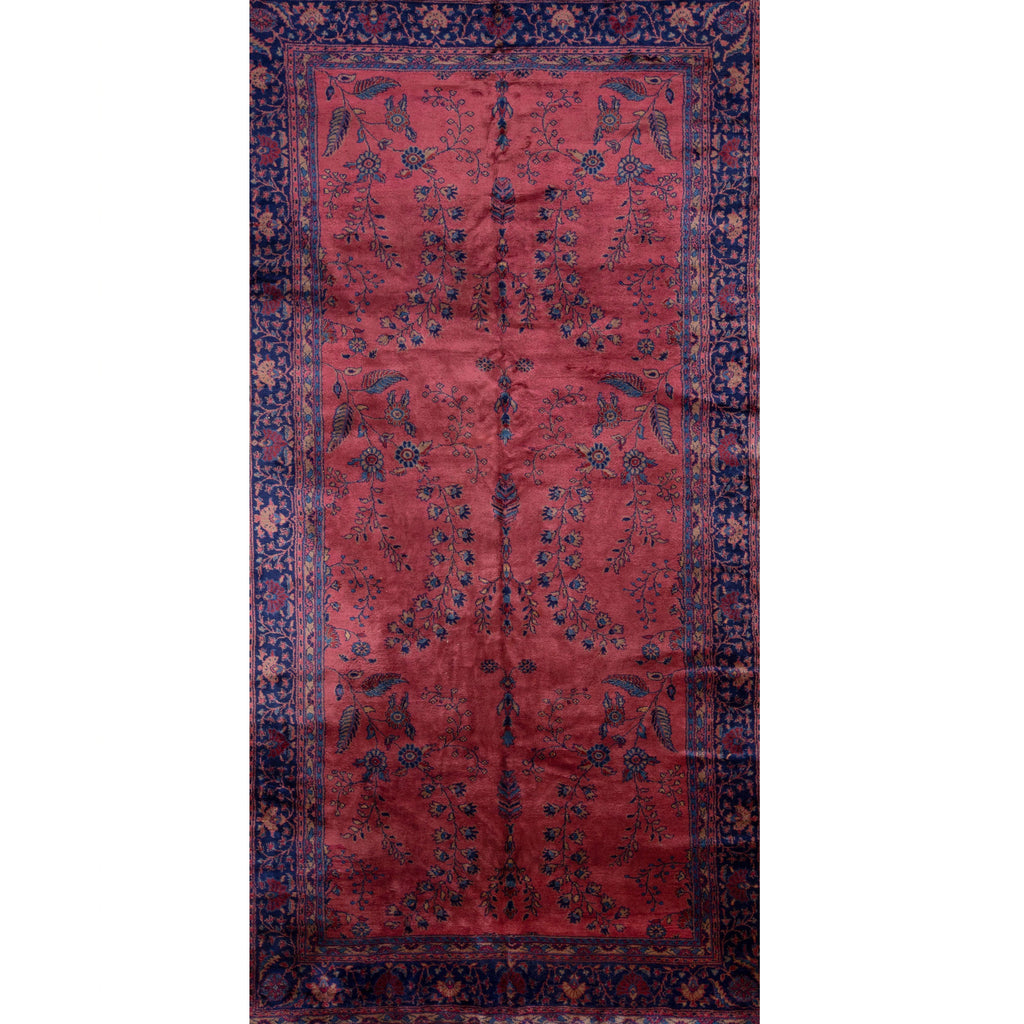 ANTIQUE TURKISH SPARTA ROSE / NAVY 8'9" X 16'6"