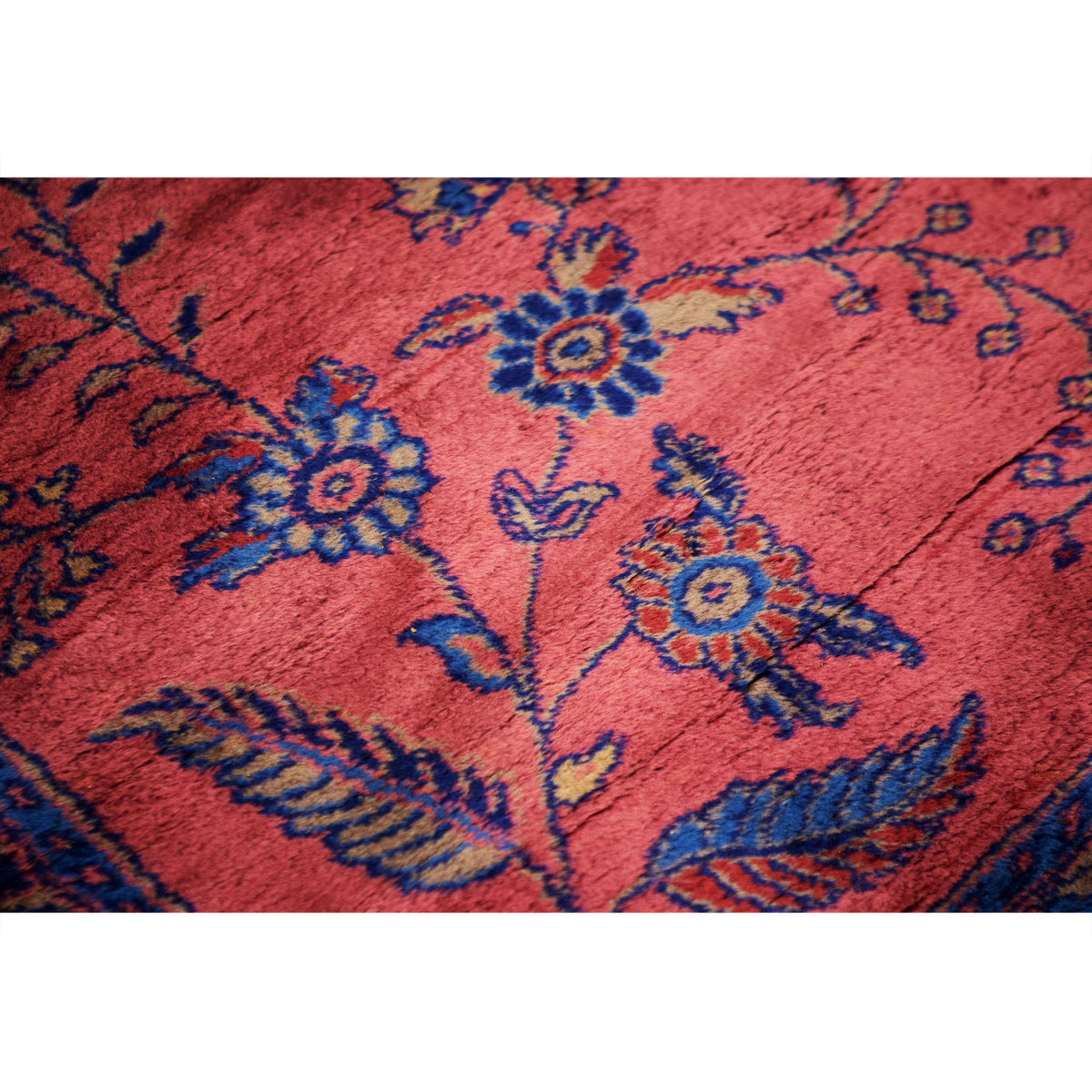 ANTIQUE TURKISH SPARTA ROSE / NAVY 8'9" X 16'6"