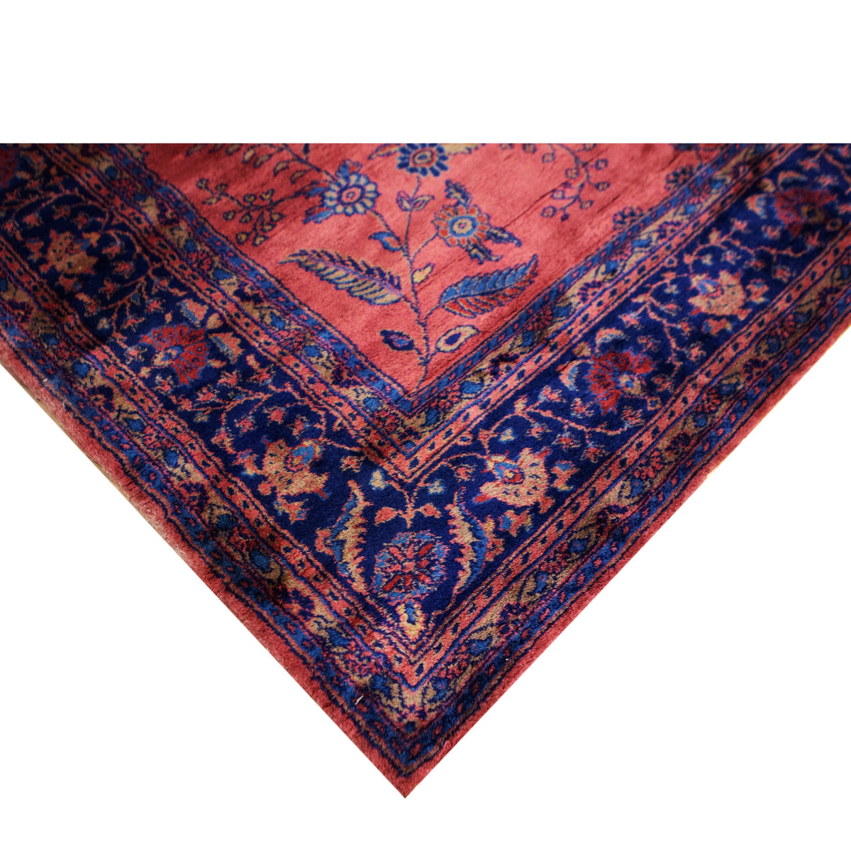 ANTIQUE TURKISH SPARTA ROSE / NAVY 8'9" X 16'6"