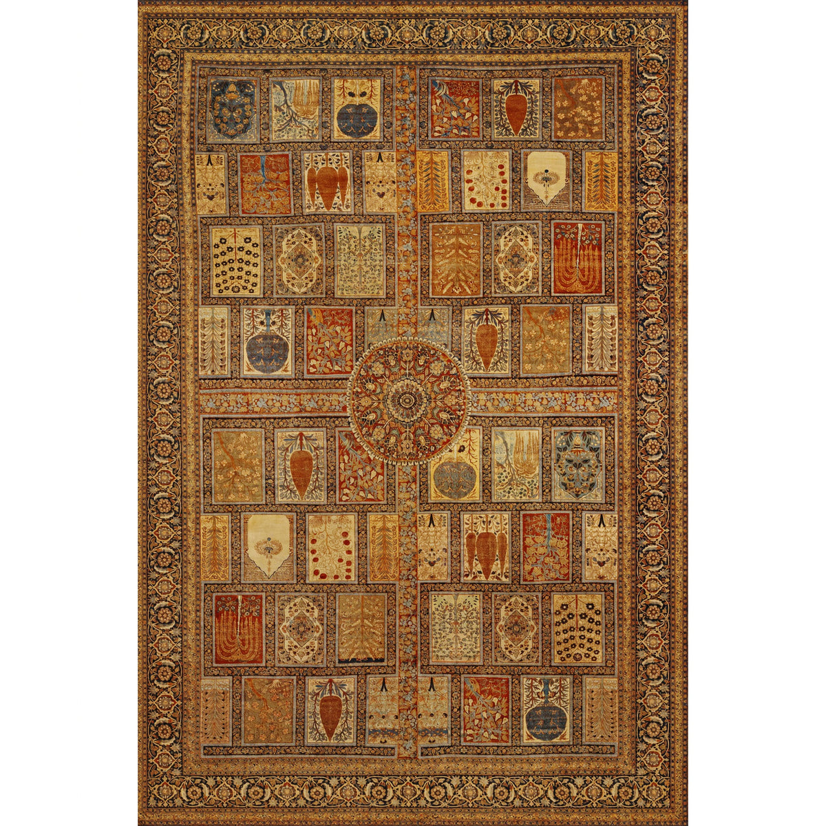 ANTIQUE PERSIAN FINE HAJTA MULTI 11'11" X 16'8"