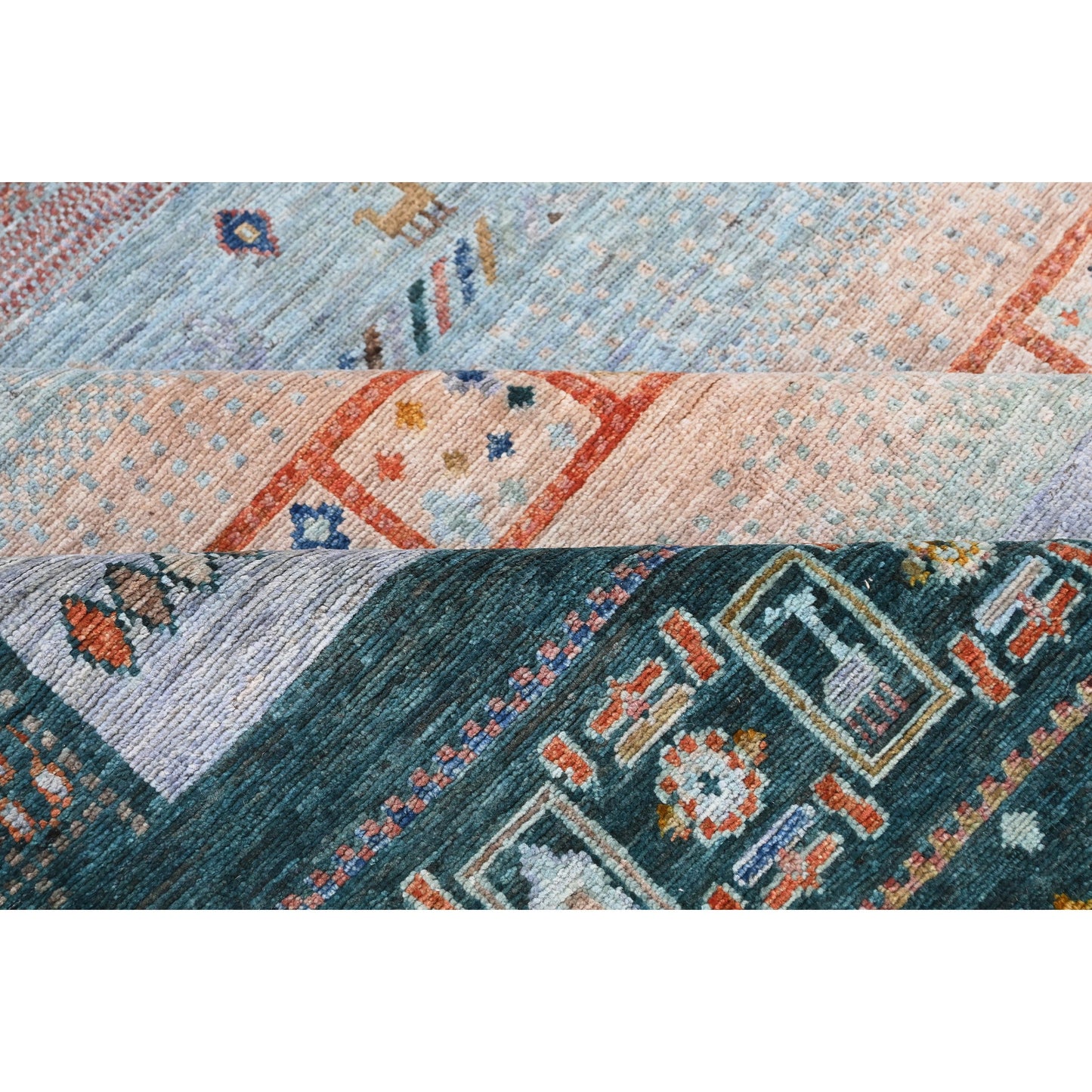 ARYANA GABEH GREEN / ORANGE 7'10" X 9'2"