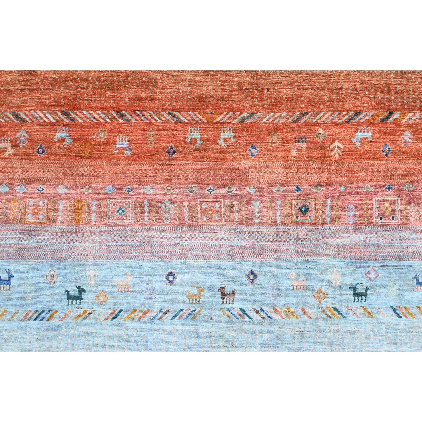 ARYANA GABEH GREEN / ORANGE 7'10" X 9'2"
