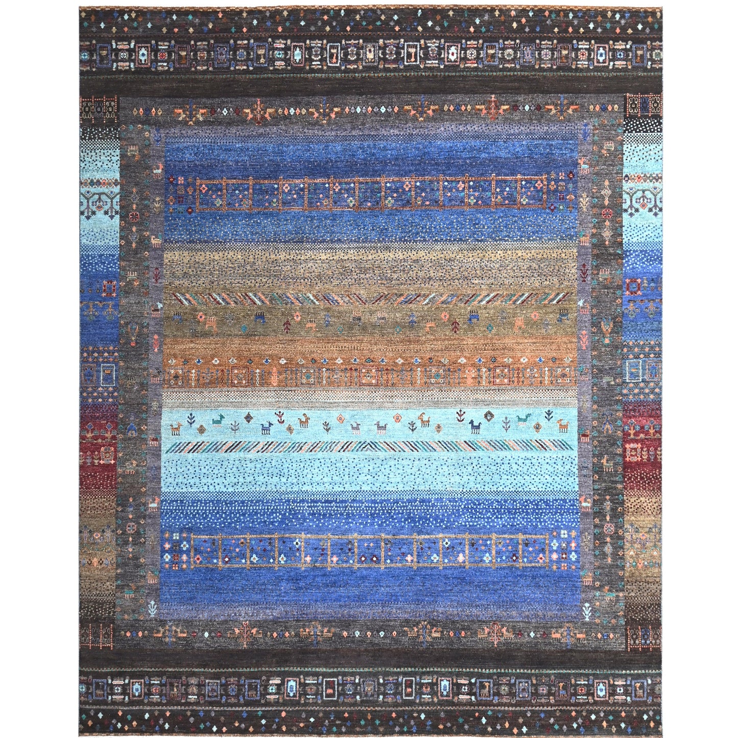 ARYANA GABEH BLACK / MULTI  8' X 10'