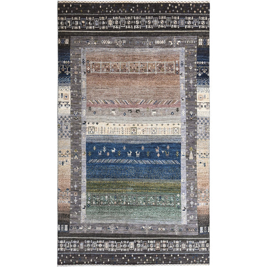 ARYANA GABEH BLACK / MULTI 5'7" X 9'4"
