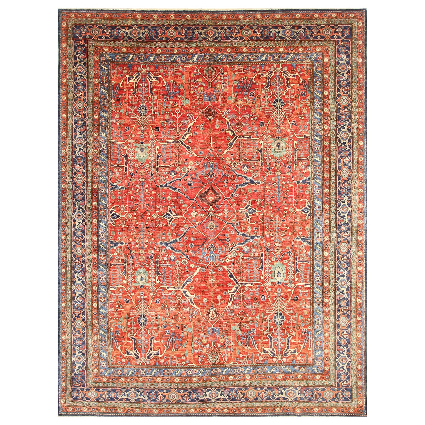 ARYANA ARYAN RED / NAVY 9' X 12'