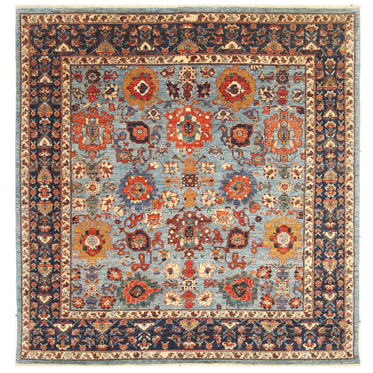 ARYANA ARYAN LIGHT BLUE / NAVY 8'1" X 8'3"