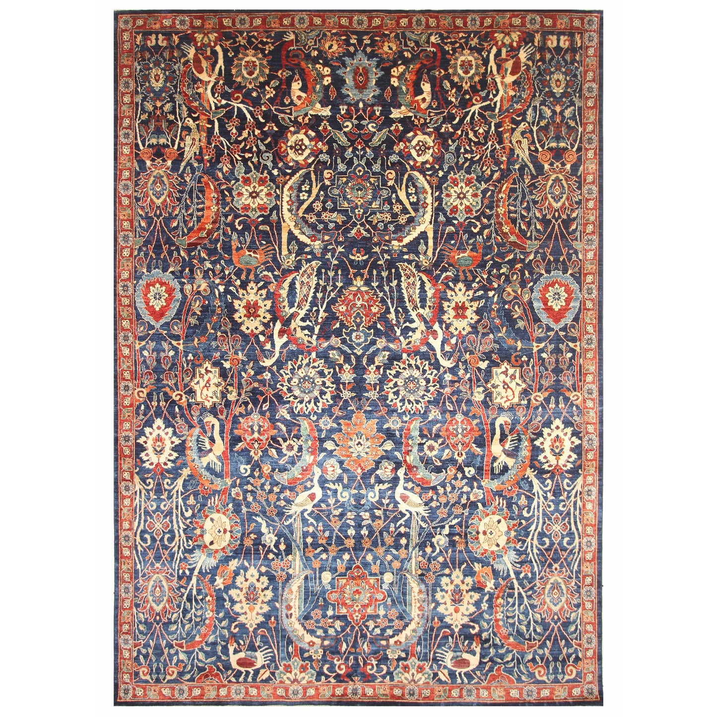 ARYANA ARYAN NAVY / RED 9'9" X 13'5"