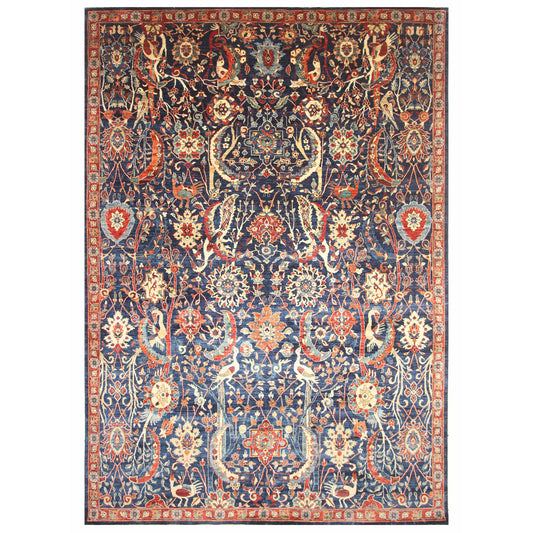 ARYANA ARYAN NAVY / RED 9'9" X 13'5"