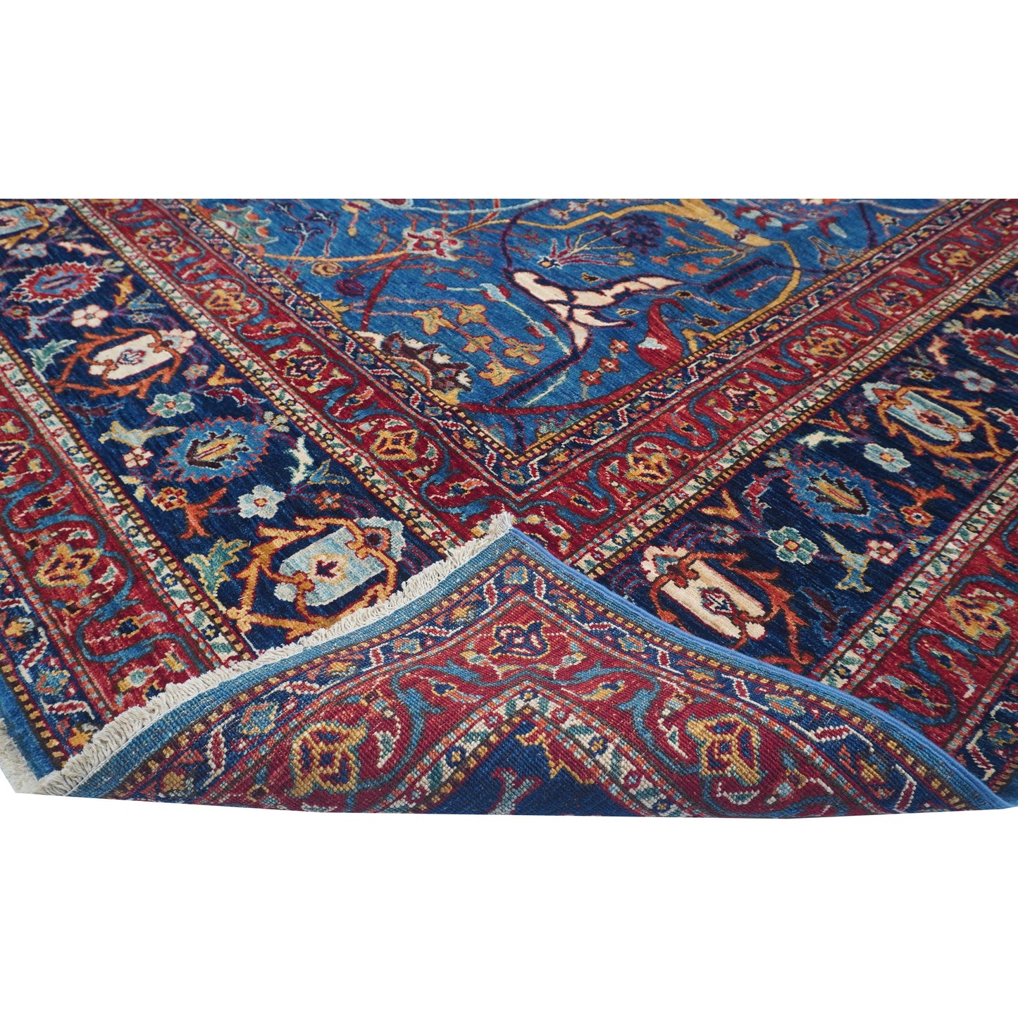 ARYANA ARYAN LIGHT BLUE / NAVY 9' X 12'6"