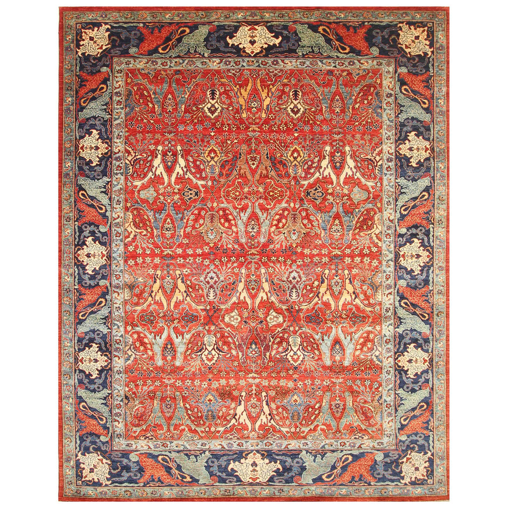 ARYANA BIJAR RED / NAVY 8'11" X 11'9"