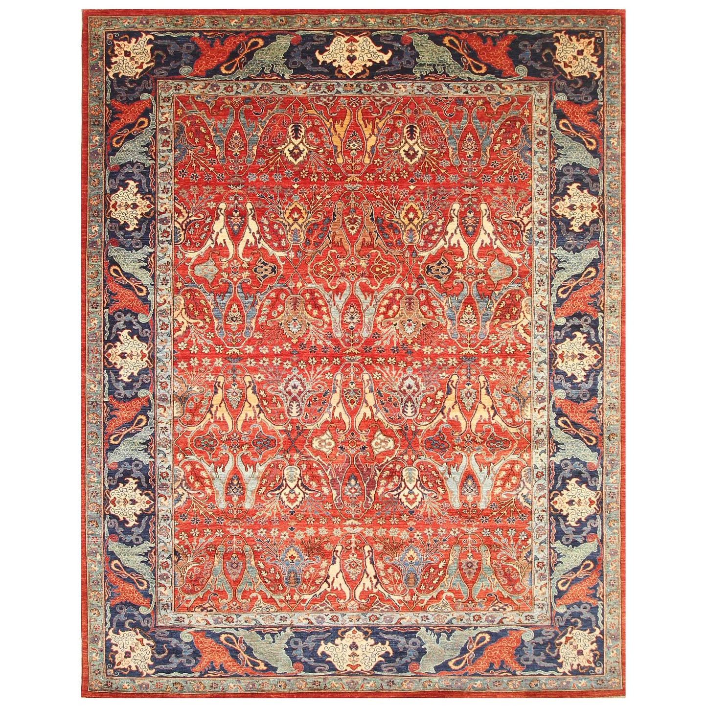 ARYANA BIJAR RED / NAVY 8'11" X 11'9"