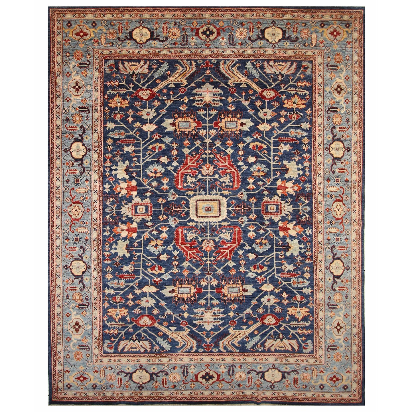 ARYANA ARYAN NAVY / LIGHT BLUE 8'8" X 11'8"