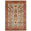 ARYANA ARYAN LIGHT BLUE / RED 4'2" X 5'11"