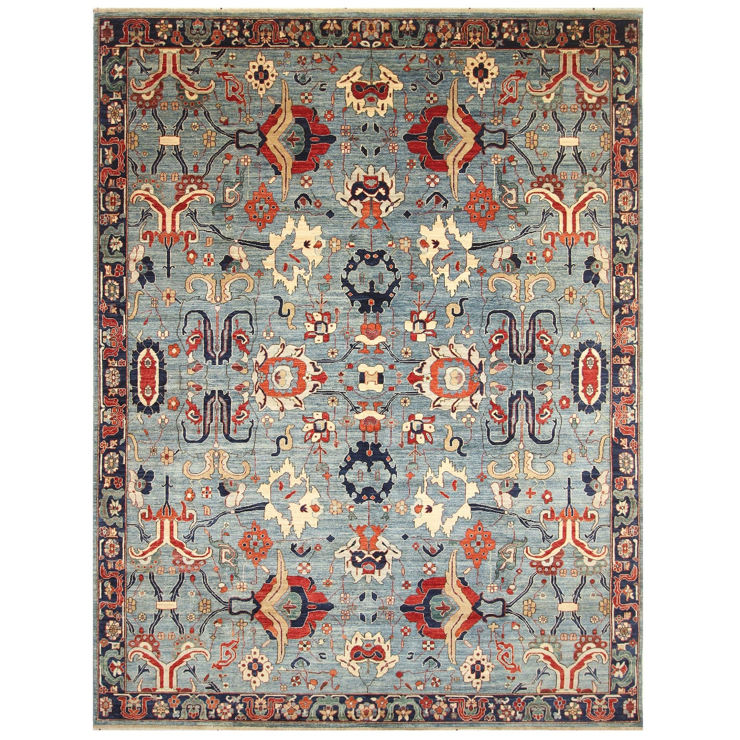 ARYANA ARYAN LIGHT BLUE / NAVY 8'1" X 11'10"