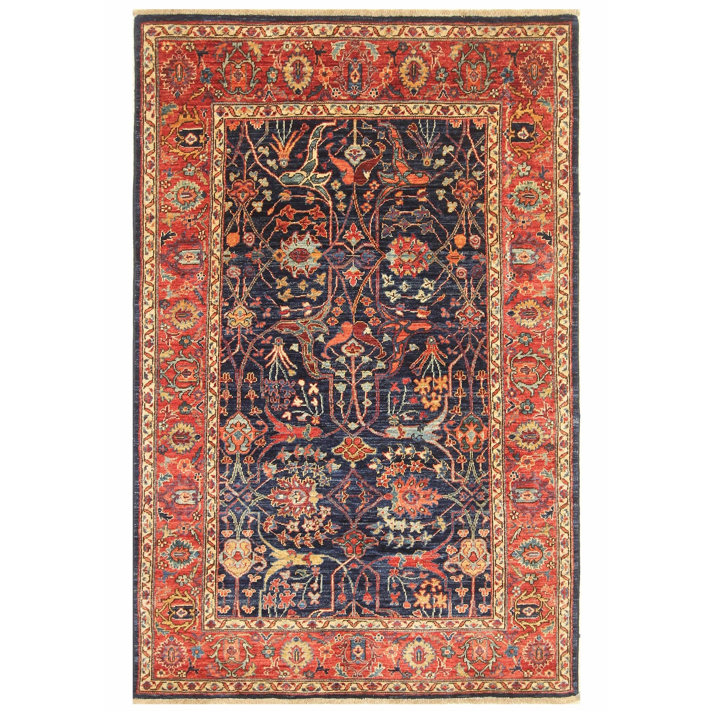 ARYANA ARYAN NAVY / RED 3'11" X 6'2"