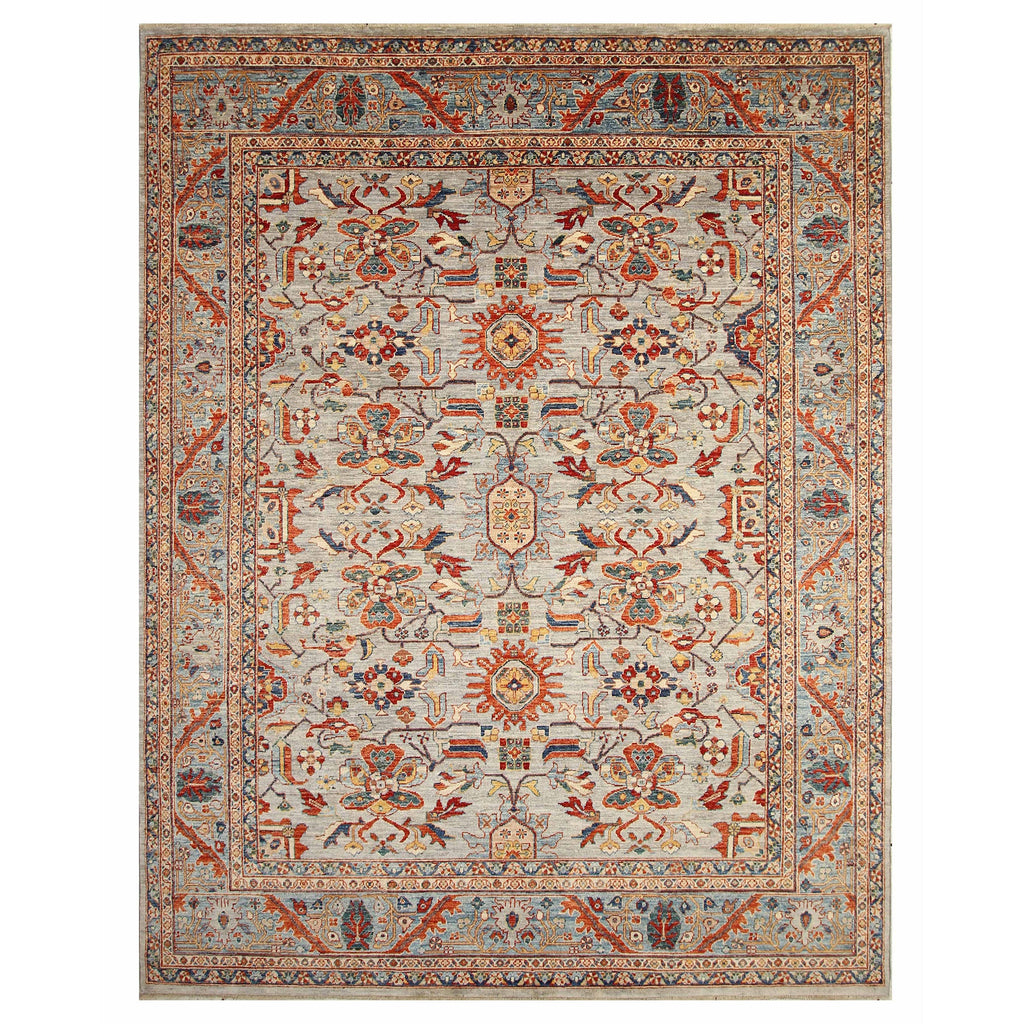 ARYANA ARYAN LIGHT GREY / LIGHT BLUE 8'1" X 11'9"
