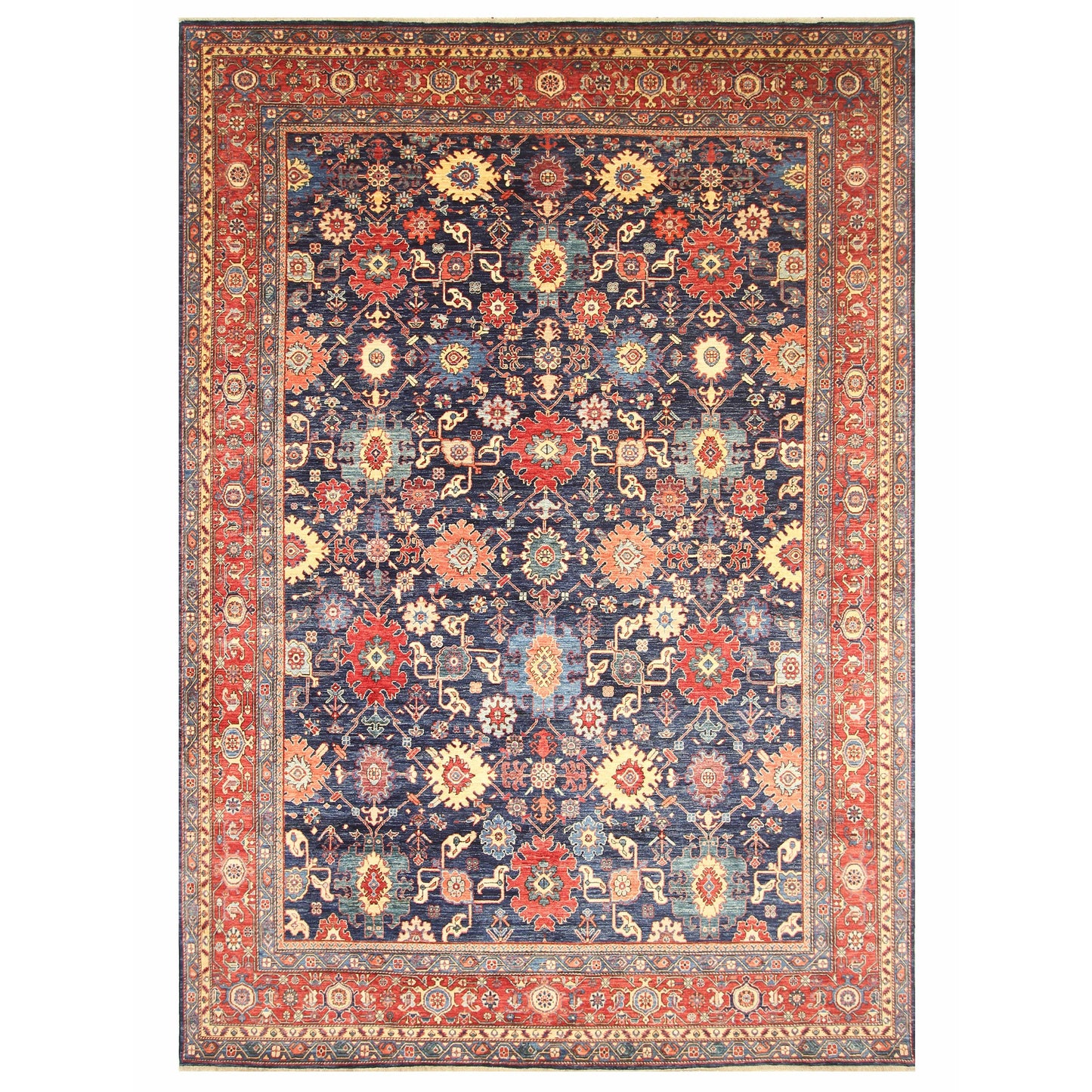ARYANA ARYAN BLUE / RED 8'11" X 12'10"