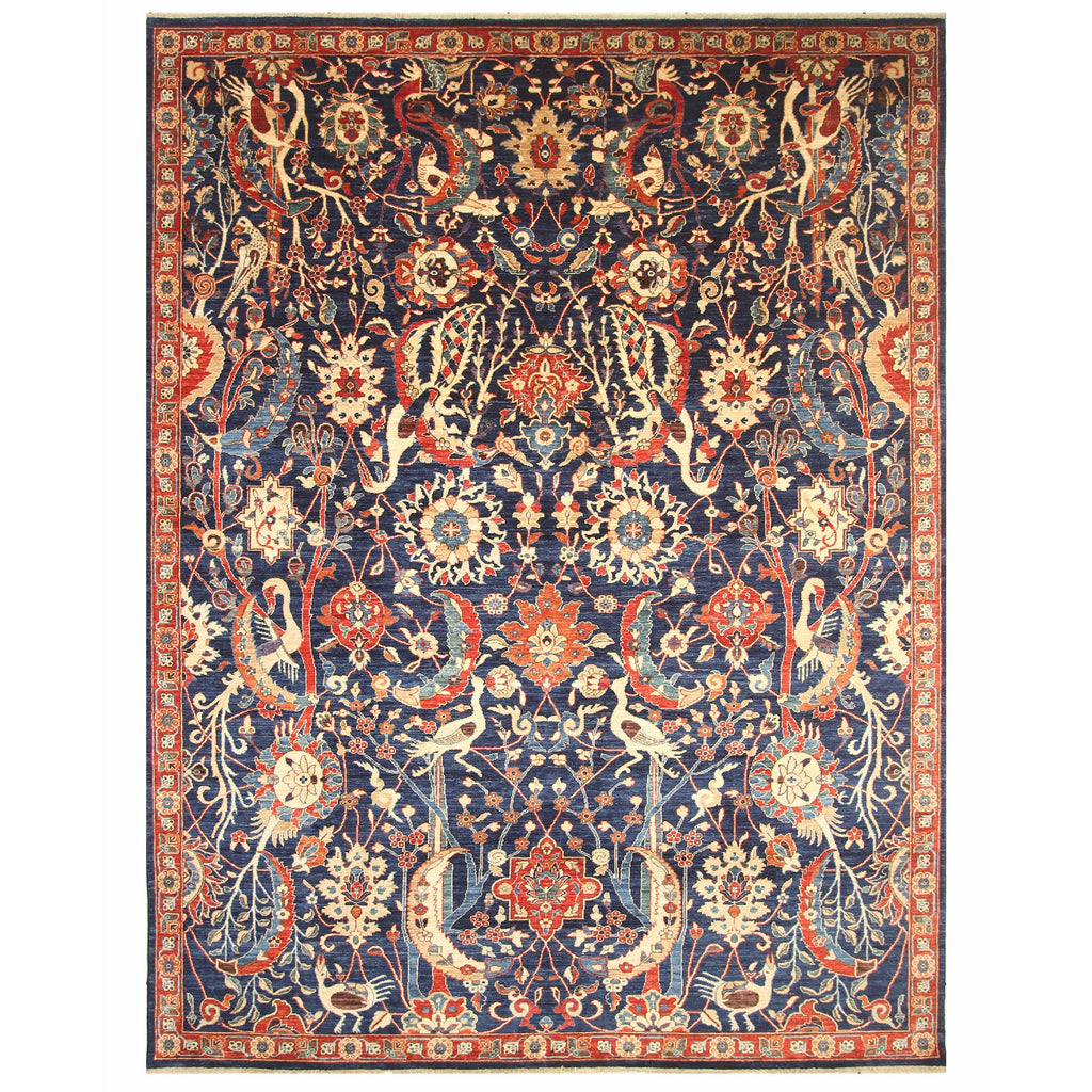 ARYANA ARYAN NAVY / RED 9' X 11'10"