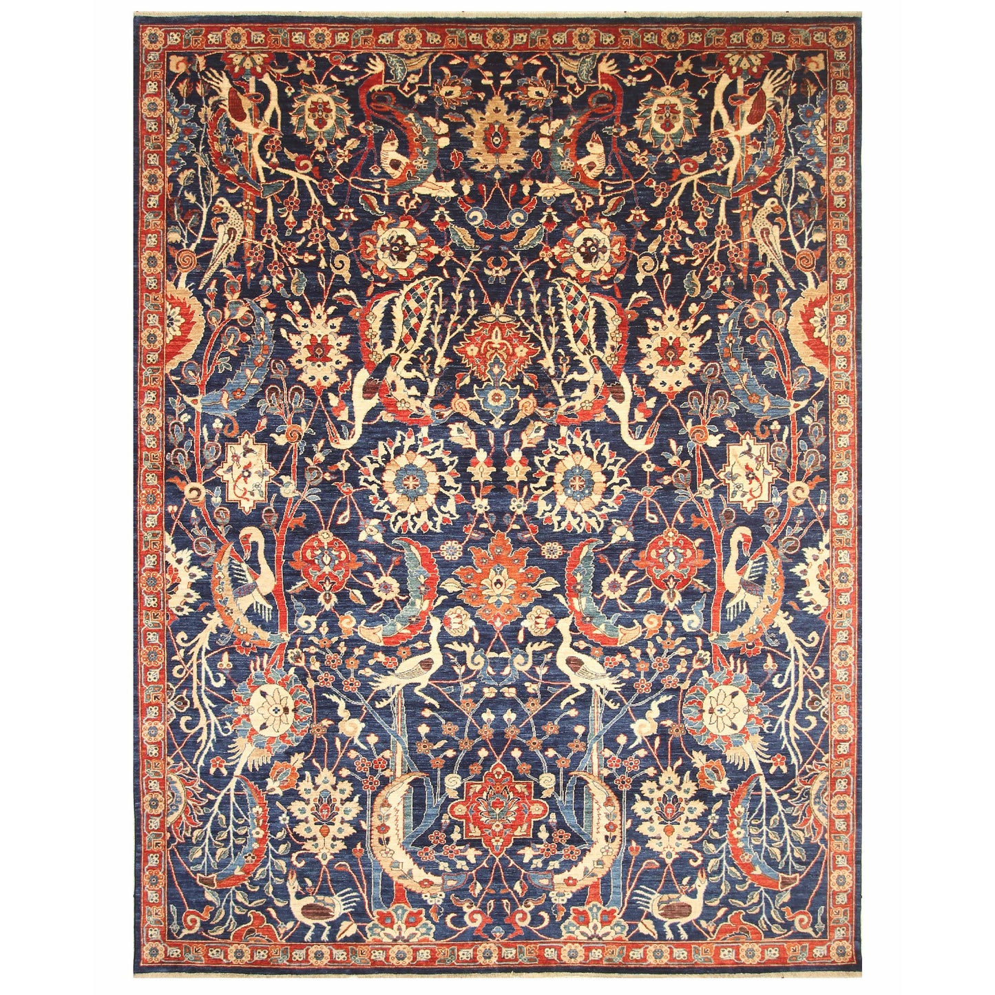 ARYANA ARYAN NAVY / RED 9' X 11'10"